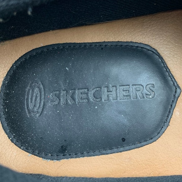 Skechers Leather Black Tan Lace Up Oxfords Mens 13 - Picture 6 of 7